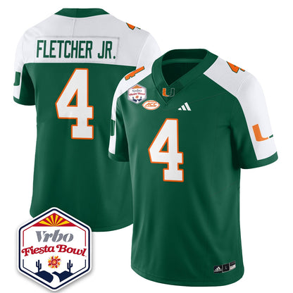 Miami College Football Stitched Jersey 2026 - Fiesta Bowl Patch