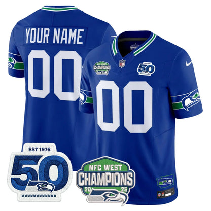 Men's SEA Football Limited Jersey - 50th & NFC West Champions Patch