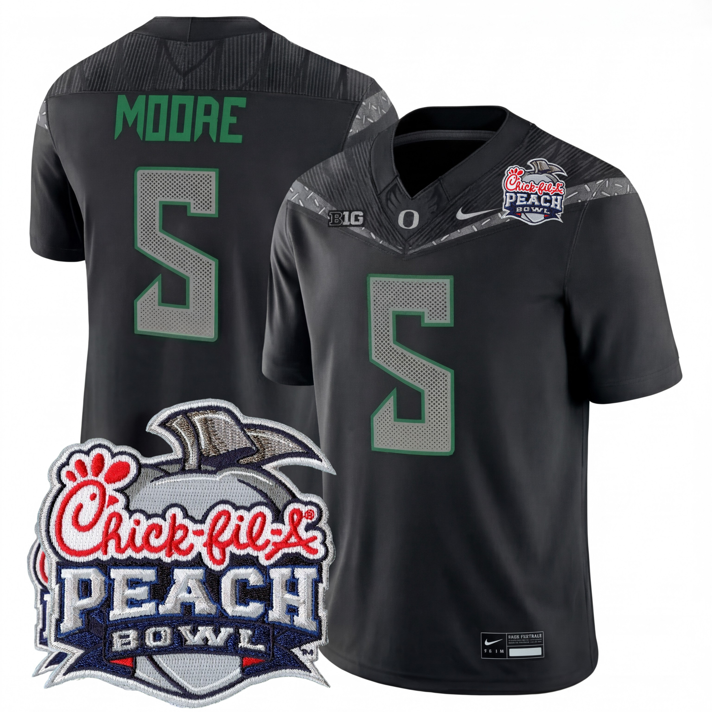 Oregon College Football Stitched Jersey 2026 - Peach Bowl Patch