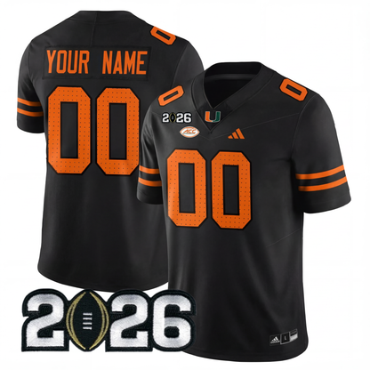 Miami College Football Stitched Jersey - 2026 CFP Patch