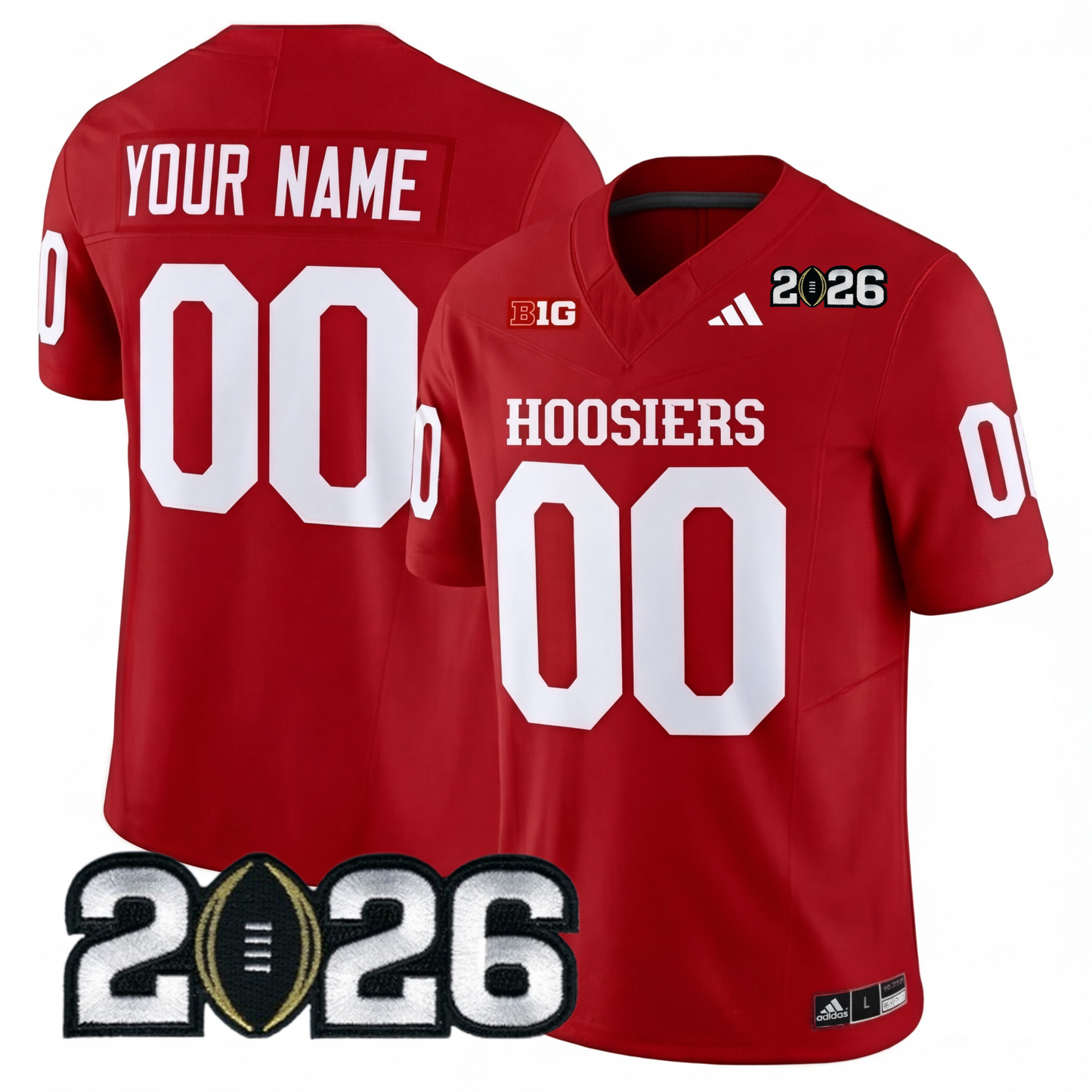 Indiana College Football Stitched Jersey - 2026 CFP Patch