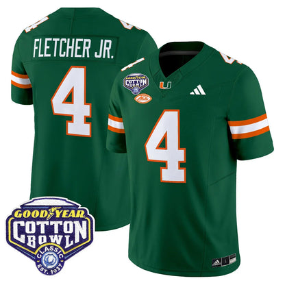 Miami College Football Stitched Jersey 2026 - Cotton Bowl Patch