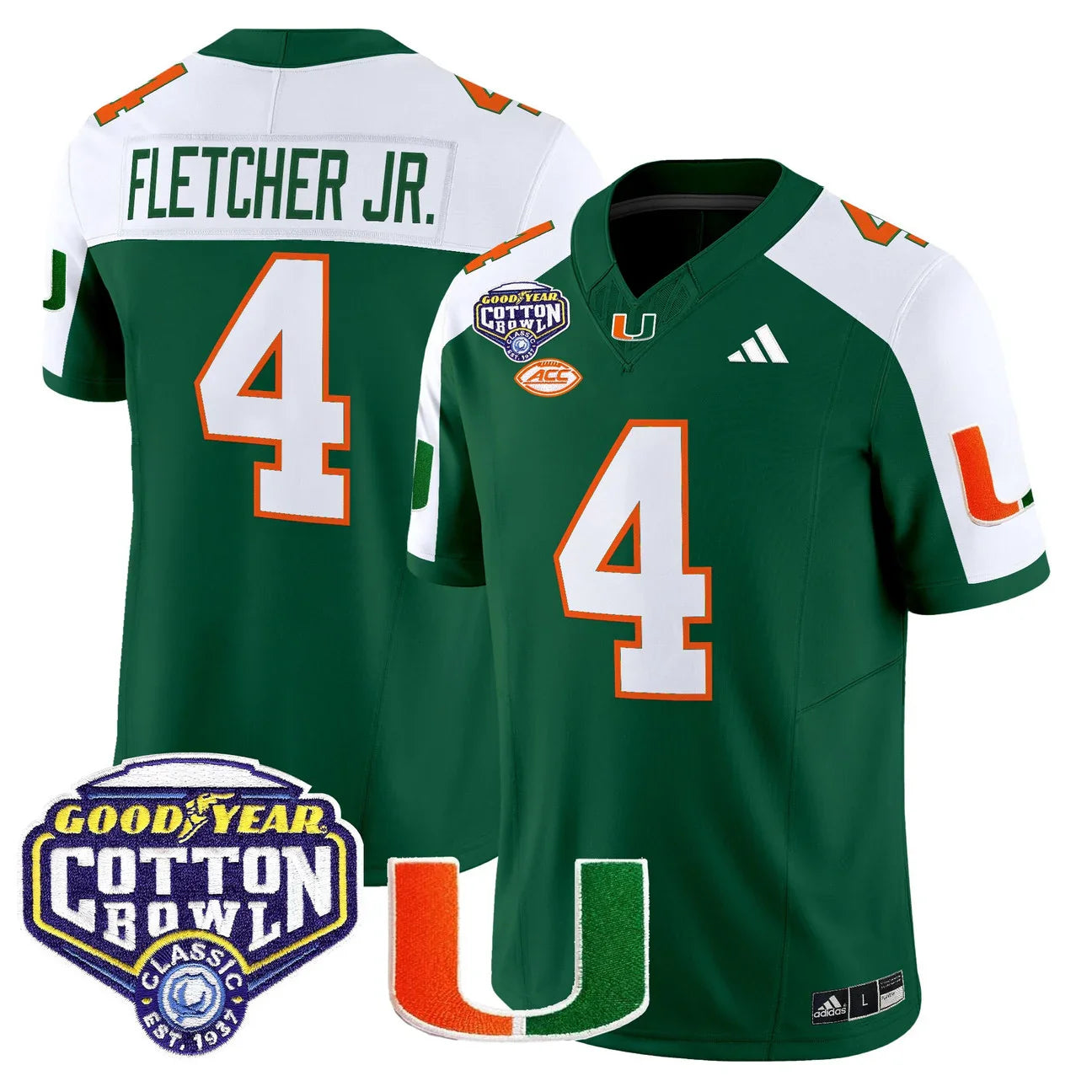 Miami College Football Stitched Jersey 2026 - Cotton Bowl Patch