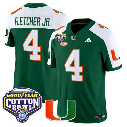 Miami College Football Stitched Jersey 2026 - Cotton Bowl Patch