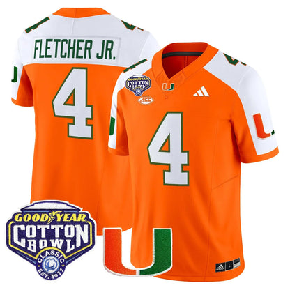 Miami College Football Stitched Jersey 2026 - Cotton Bowl Patch