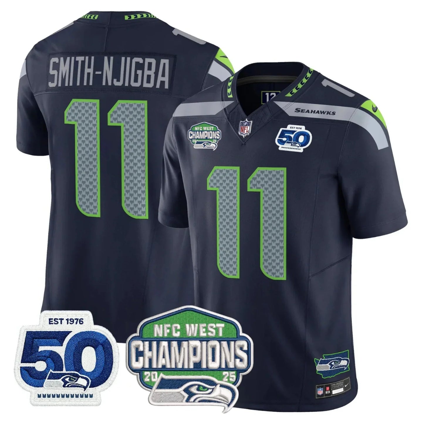 Men's SEA Football Limited Jersey - 50th & NFC West Champions Patch