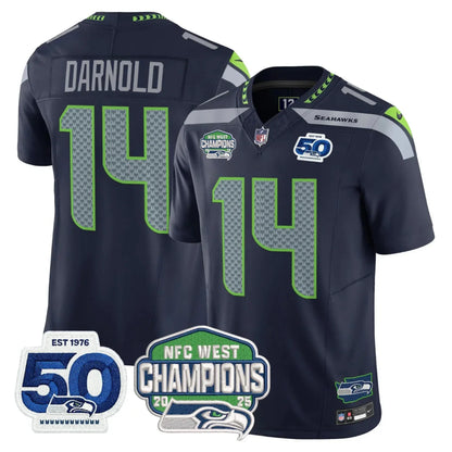 Men's SEA Football Limited Jersey - 50th & NFC West Champions Patch