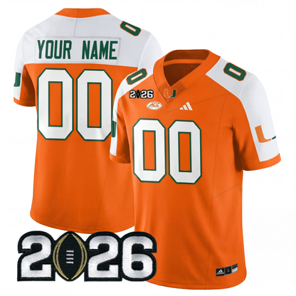 Miami College Football Stitched Jersey - 2026 CFP Patch