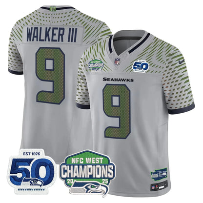 Men's SEA Football Limited Jersey - 50th & NFC West Champions Patch