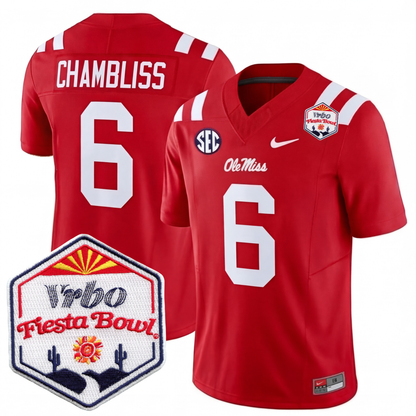 Mississippi College Football Stitche Jersey 2026 - Fiesta Bowl Patch