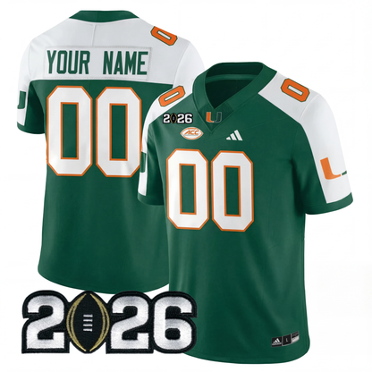 Miami College Football Stitched Jersey - 2026 CFP Patch
