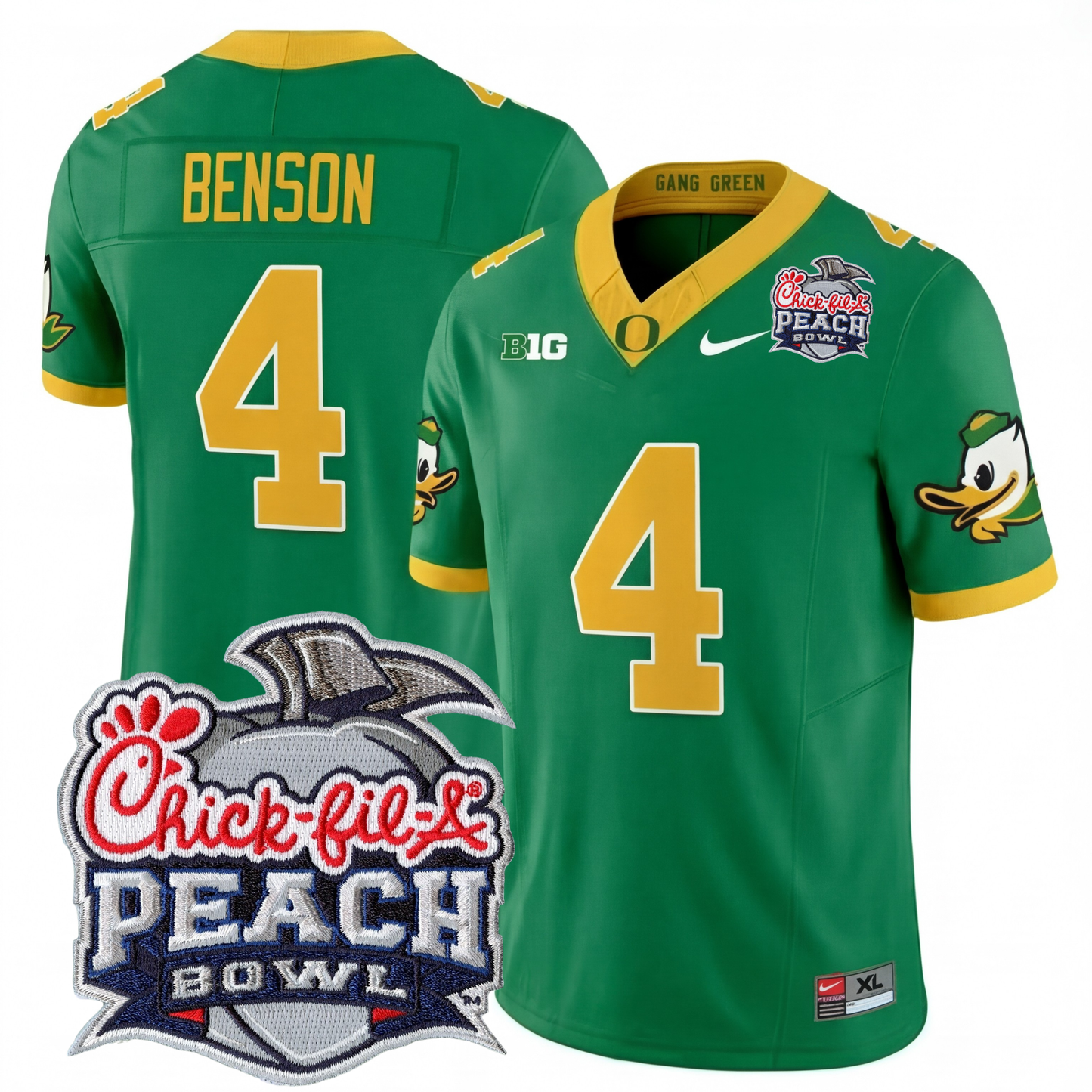 Oregon College Football Stitched Jersey 2026 - Peach Bowl Patch