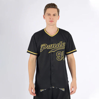 Custom Black Black-Old Gold Authentic Baseball Stitched Jersey