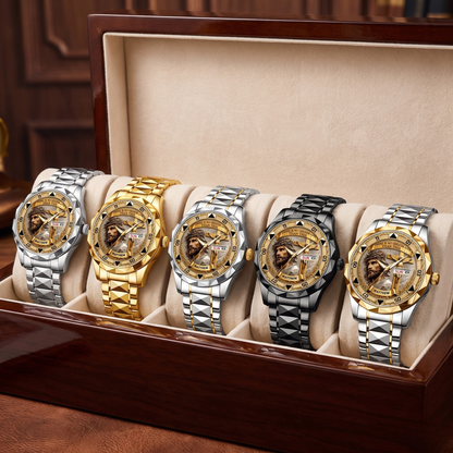 Personalized Jesus Christ Hand Watch