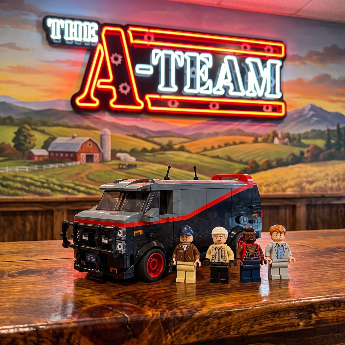 The A-Team Van & Crew Building Block Set