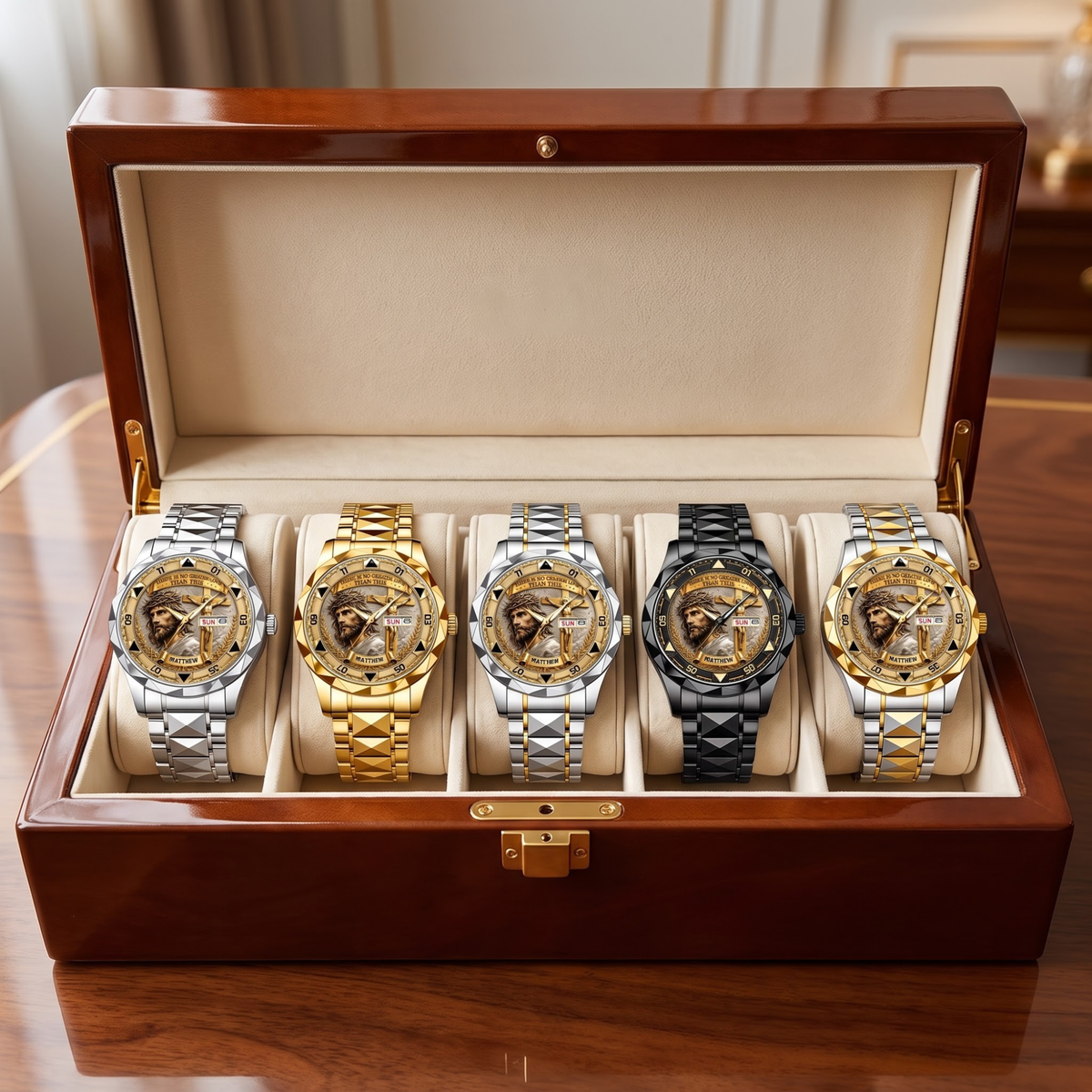 Personalized Jesus Christ Hand Watch