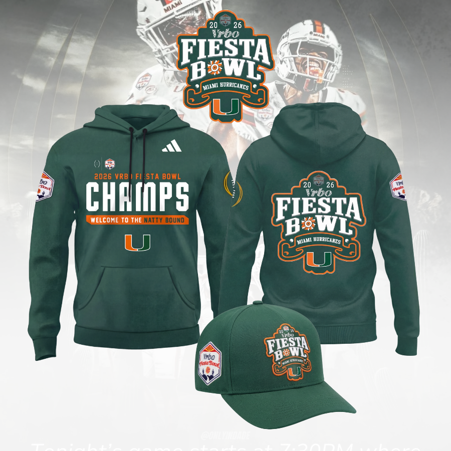 Miami College Football Fiesta Bowl Champions - Hoodie Combo