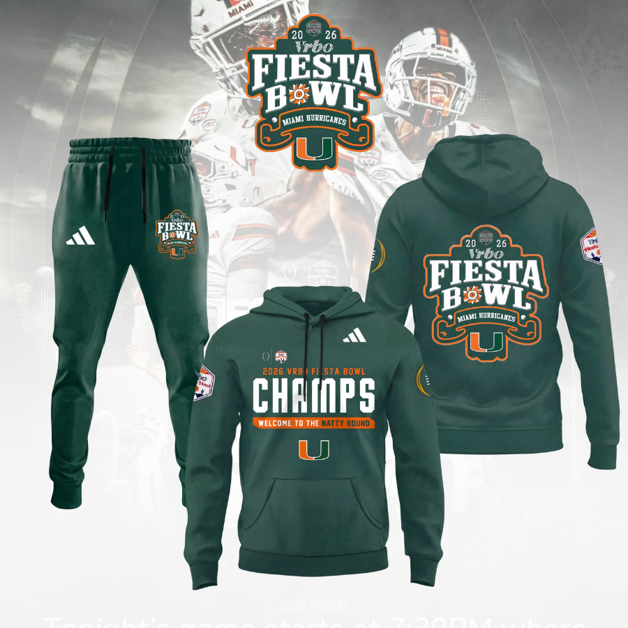 Miami College Football Fiesta Bowl Champions - Hoodie Combo