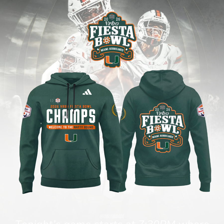Miami College Football Fiesta Bowl Champions - Hoodie Combo