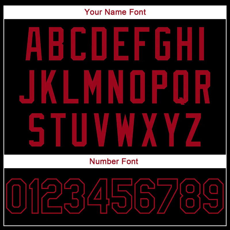 Custom Stitched Black Black-Red Sports Pullover Sweatshirt Hoodie