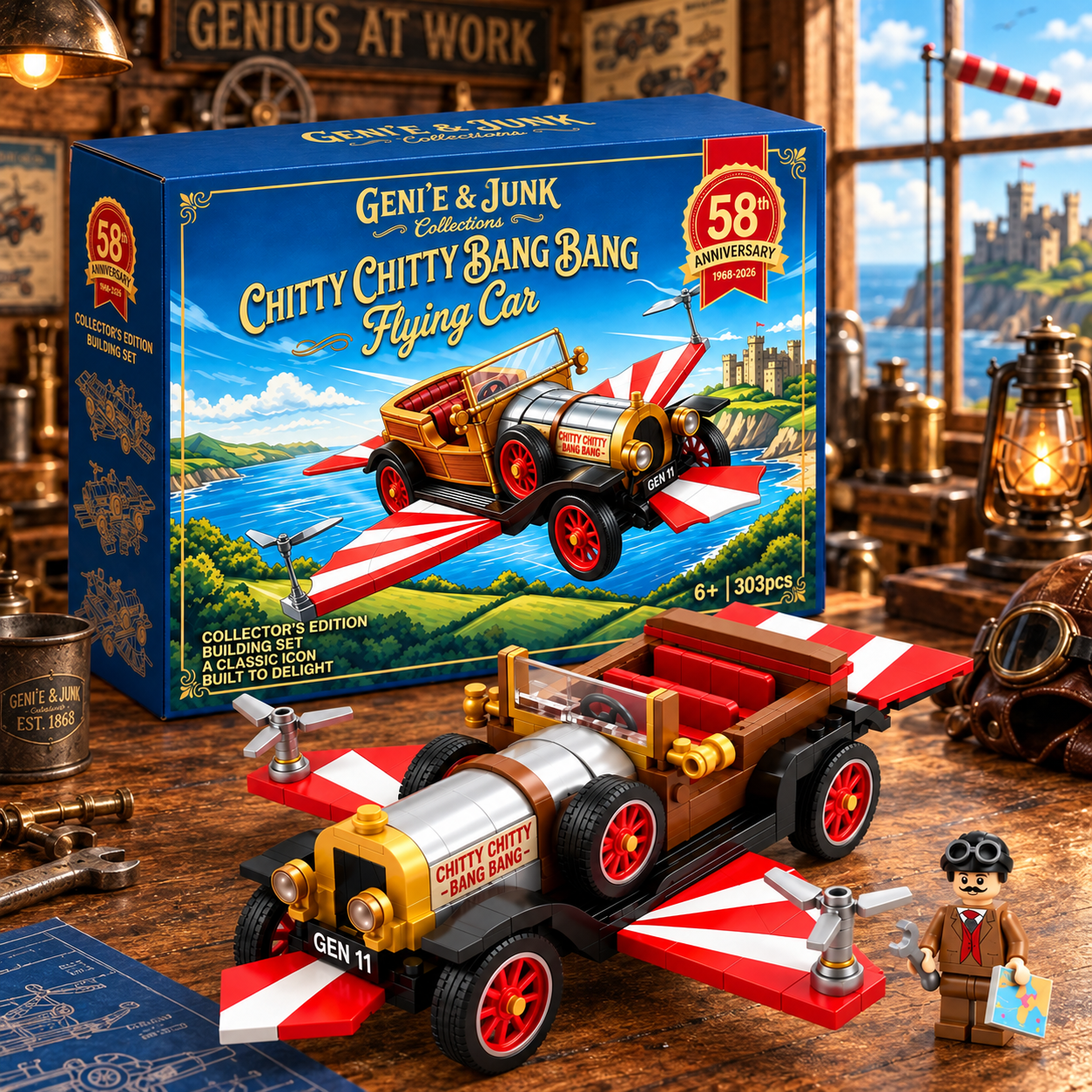 Chitty Flying Car 58th Anniversary Building Set