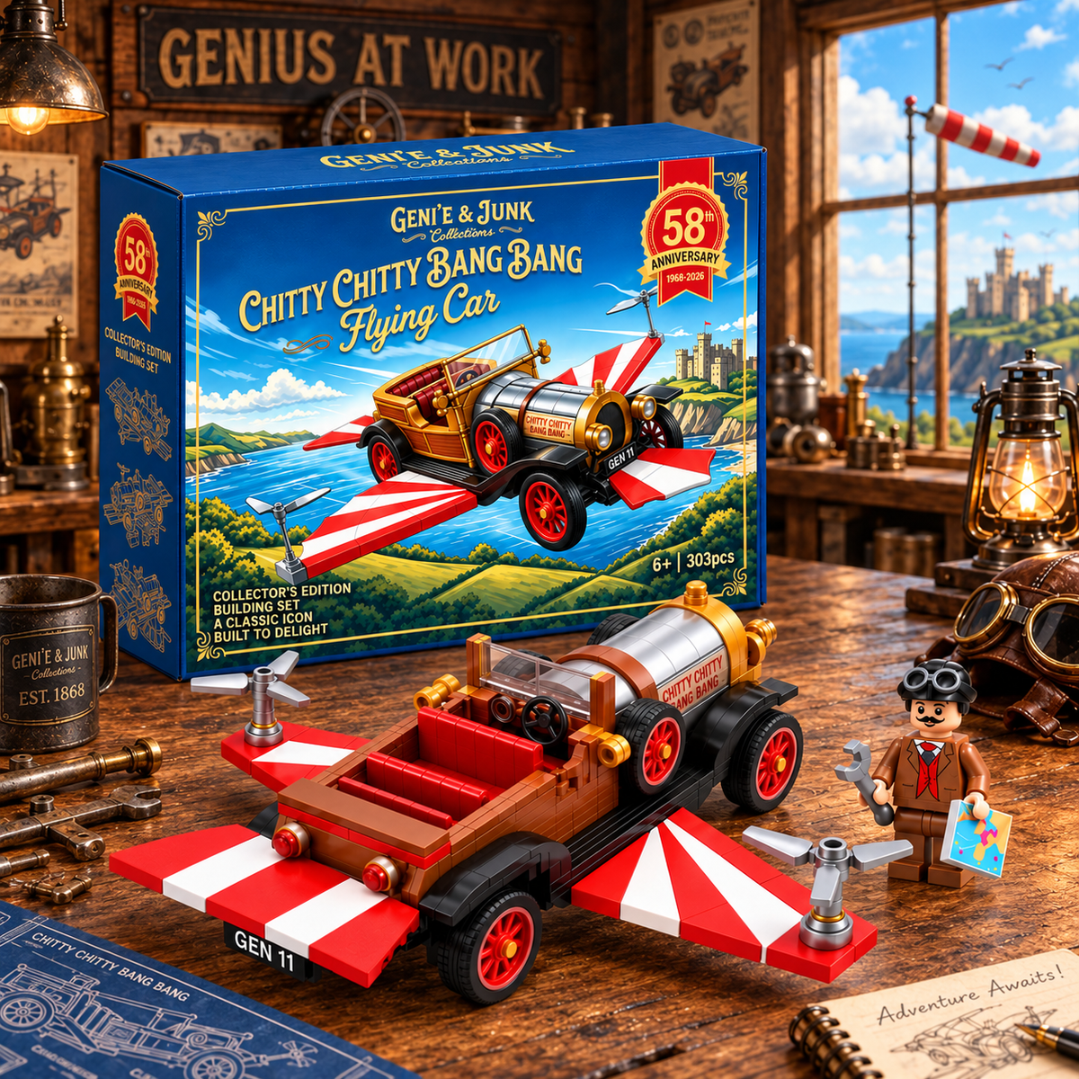 Chitty Flying Car 58th Anniversary Building Set