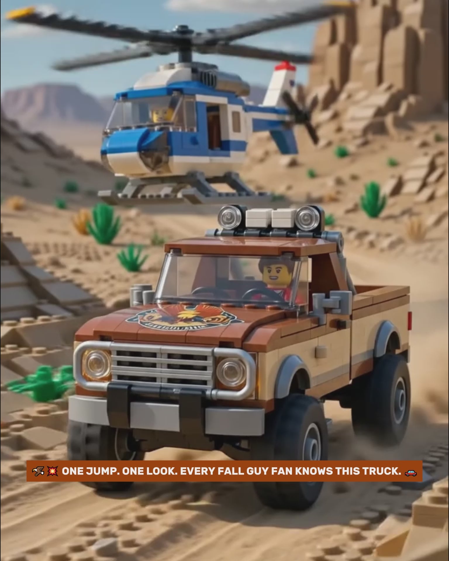 The Fall Guy Pickup Truck Building Set | 577 Pieces
